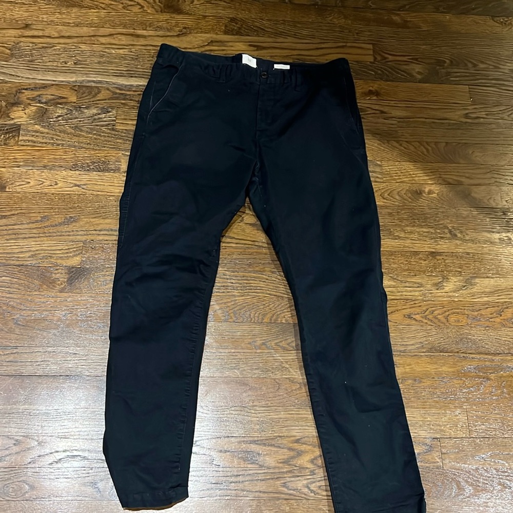 H&M Men’s Navy Black Skinny Fit Stretch Chinos 36/34